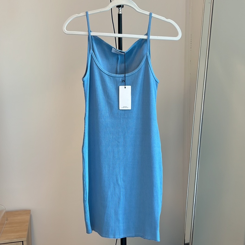 Lanston Revolve Rib Knit Mini Dress